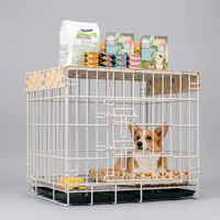 60 # Großhandel Qualitäts-Antirost-Drahtkäfig mit schwarzer Pulverbeschichtung, Metallrahmen, herausnehmbarer Ablage, sicher und stabil, für Hunde, Katzen und allgemeine Haustiere
