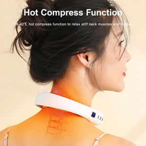 Mesin terapi pijat nyeri serviks elektrik Mini, alat pemijat leher elektrik dengan panas 10 mode, alat penghilang Lelah otot - Product Image 3