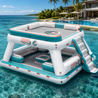 Plateforme flottante gonflable pour la location de fêtes aquatiques, grand quai aquatique pour le divertissement et les loisirs en plein air