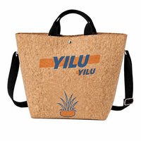 Sac fourre-tout en toile de coton pliable YILU de haute qualité, imprimé lettres, avec poignées longues et fermeture éclair, taille personnalisable