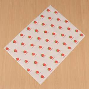 กระดาษห่ออาหารเคลือบกันไขมัน พิมพ์โลโก้ ขนาด 12*12 นิ้ว เกรดสำหรับอาหาร ใช้ห่อเบอร์เกอร์ แซนวิช - Product Image 3