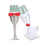 Lace coat toasting flutes pearl wedding champagne glasses red wine toasting goblet glass