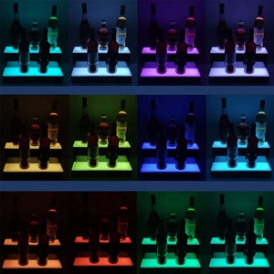 Kệ Trưng Bày Led Chai Rượu 2 Tầng Kệ Chiếu Sáng Thương Mại Đồ Uống Quán Bar Gia Đình Có Điều Khiển Từ Xa - Product Image 4