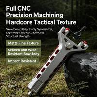 Slingshot tactique haute performance avec poignée ergonomique creuse, cadre en alliage d'aluminium de précision pour le tir sur cible en extérieur