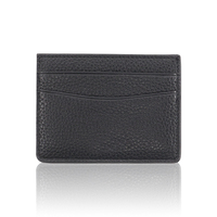 Porte-cartes en cuir pu, vente en gros d'usine, mini portefeuille porte-cartes à motif litchi