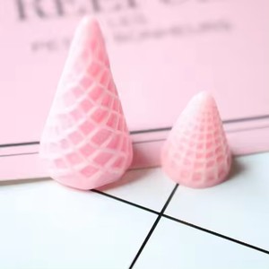 2 Sizes 3D Simulation Miniature Resin Ice Cream <strong>Cone</strong> Bulk Stock for Decorative Purposes Artifical Style - Product Image 4