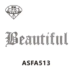 ASFA513 Hot Fix Strass Crystal para camisetas y lencería de buena calidad para mujer, pedrería Hot Fix de alta calidad