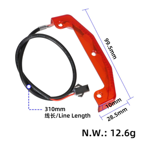 Kit de phares et de feux arrière Kukirin G3 Pro en alliage d'aluminium, phare avant LED + feu arrière LED de freinage et d'avertissement - Product Image 5