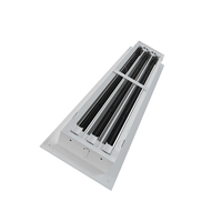 Diffuseur linéaire encastré LSD-R, grille d'aération en aluminium à noyau amovible pour unité de ventilation à conduit