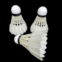 Volants de badminton LS300 75-78 Speed A-Class en plumes de canard super durables, lot de 12