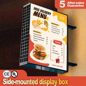 Caja de Luz LED Comercial Ultra Delgada de Aluminio de 12x18 Pulgadas, Montaje en Pared, Control Remoto, Alta Luminosidad, Regulable, Temporizador, para Interiores, Gasolinera, CE - Product Image 1