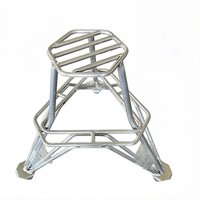 Escalera de Aluminio Multinivel para Recolección en Huertos, Diseño de Trípode, Estable y Antideslizante, para Podar en Jardines Exteriores
