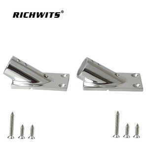RICHWITS Juego de Sujetadores de Base de Riel Angulado de 30 Grados de Acero Inoxidable 316 Fundido de Alta Resistencia, Pulido de Alto Brillo, Herrajes para Barcos de Agua Salada - Product Image 3