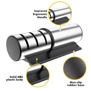 Afilador <span class=keywords><strong>de</strong></span> cuchillos <span class=keywords><strong>de</strong></span> cocina Afilador <span class=keywords><strong>de</strong></span> cuchillos <span class=keywords><strong>de</strong></span> 3 etapas <span class=keywords><strong>de</strong></span> acero inoxidable - Product Image 1
