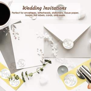 Sello Personalizado con Logotipo Personalizado para Oficina, Sello de Bolsillo Redondo de Metal de 40 mm, Sello en Relieve - Product Image 3