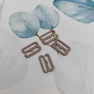 Bra Ring and Slider Metal <b>Hooks</b> Strap Nylon Coated Underwire Plastic Adjustable Shoulder Buckles Underwear Accessories Bra <b>Clips</b> - Product Image 2
