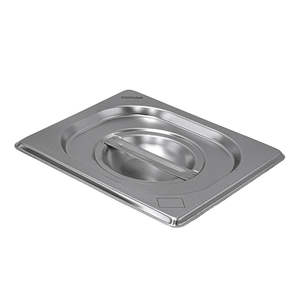 Contenitore Gastronorm GN 1/6 con Coperchio in Acciaio per Cucina Commerciale 176X16,2 - Product Image 1