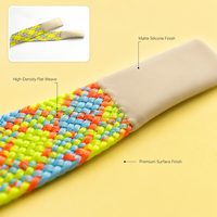 Cordon de serrage en polyester tressé personnalisable avec extrémités trempées dans le silicone pour vêtements de sport et chaussures