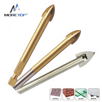PROFI TOOL Foret professionnel durable en carbure de tungstène pour carrelage/verre, tige SDS Plus 6 mm, conçu pour le perçage à percussion