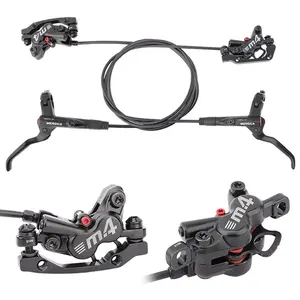 MEROCA M4 MTB Hydraulic Disc Brake 4 Piston With Cooling Full Meatal Pad CNC Tech Mineral Oil For AM Enduro Bicycle E4 ZEE M8120