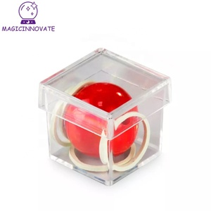 <span class=keywords><strong>1</strong></span> Set Magia accesorios bola penetrando a través de caja mago profesional Magia divertido trucos de Magia de juguete de los niños - Product Image 1