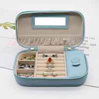 Haut de gamme en cuir PU diversité bijoux organisateur étui avec poignée luxe voyage Portable boîte de rangement pour bijoux