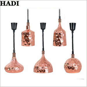 HADI buffet lampada di calore in acciaio inossidabile lampada a sospensione per <span class=keywords><strong>ristorante</strong></span> lampada da riscaldamento per alimenti commerciali con paralume opaco di bufalo in vendita - Product Image 2