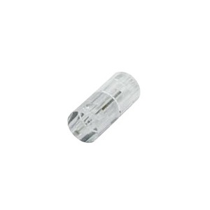 Manija de puerta de fábrica para puerta de vidrio, plástico cristalino blanco, diseño minimalista, fácil instalación, montaje expuesto de un solo orificio pequeño - Product Image 1