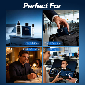 Coffrets Cadeaux de Parfums de Luxe Personnalisés, Ensemble Cadeau de Parfum, Lotion pour le Corps, <span class=keywords><strong>Baume</strong></span> à Lèvres, Boîte Cadeau de Soins de la Peau pour Hommes, Cadeaux de Fêtes - Product Image 5