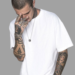 เสื้อยืดคอกลมทรงหลวมคุณภาพสูง ผ้าฝ้าย 200gsm สีขาว เสื้อยืดโอเวอร์ไซส์ หนานุ่ม ใส่สบาย 男女兼用 - Product Image 3