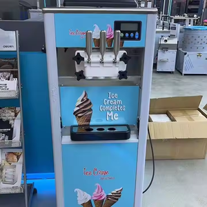 Ice Cream Machine Commercial Soft Ice Cream Maker <b>3</b>-flavor Ice Cream Machine Snack Machine - Product Image 6