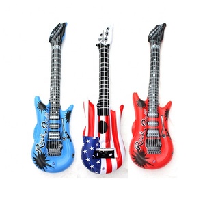 Juguetes Inflables de <span class=keywords><strong>Guitarra</strong></span> de PVC de Primera Calidad, Doble Tamaño 55cm 95cm, Regalo Promocional para Fiestas Infantiles, Instrumento Musical - Product Image 4