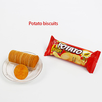Petit-déjeuner collations halal Vente en gros Biscuits sucrés au lait ronds Biscuits et biscuits chips Biscuit