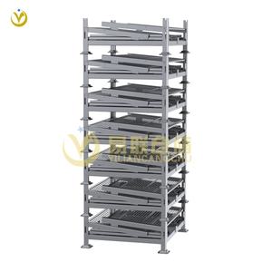 Yilian-ağır hafif Q235 lojistik depo teli Mesh kasalar istiflenebilir depolama 14 kübik Feet Boltless kapatma çinko/sıcak daldırma - Product Image 3