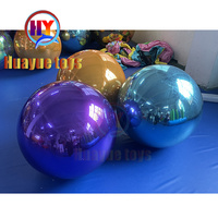 Décoration d'événements géante, ballon gonflable en PVC pour boîte de nuit, fête disco, mariage, sphère flottante dorée argentée, boule miroir gonflable