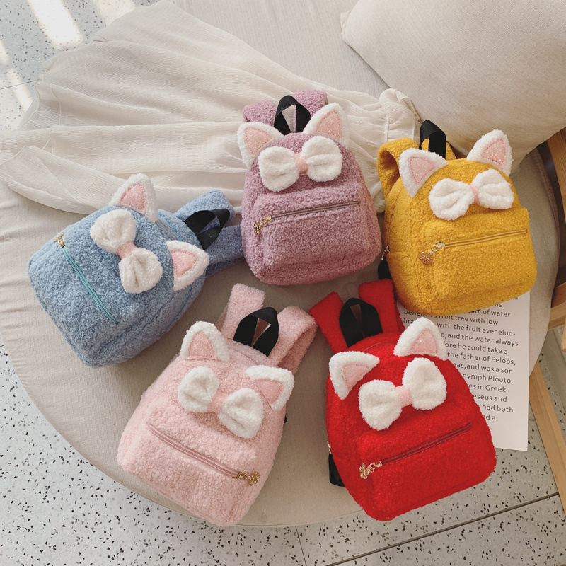 2021 Plush mini cute Backpack Fashion Cartoon Backpack Shoulder Bag Plush Toy for Children Student Girls Cute kids Schoolbag