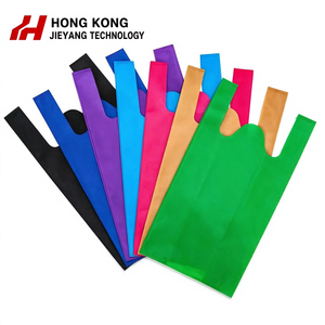 Bolsas de tela no tejida ecológicas personalizables con logo, las más vendidas, de color personalizado, para compras, tipo chaleco, para supermercado - Product Image 2