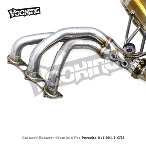 Sistema di Scarico Sportivo Personalizzato con Valvola per Porsche 911 991/991.1/991.2 <span class=keywords><strong>GT3</strong></span> 4.0L 2015-2018, Collettore Catback in Titanio a Lunghezza Uguale - Product Image 2