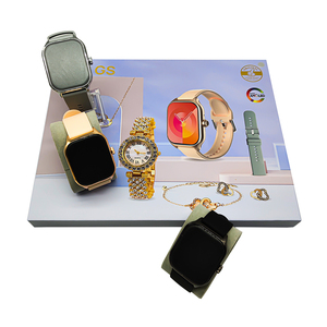 Reloj <span class=keywords><strong>de</strong></span> Oro para <span class=keywords><strong>Mujer</strong></span> D15 GS, Superventas, Combinación Única, Reloj Inteligente con Collar y Anillo <span class=keywords><strong>de</strong></span> Oro, Correa Doble - Product Image 5