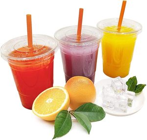 Gobelets jetables personnalisés en PET/PLA de 16 oz (98 mm) pour jus, smoothies, thé, café, yaourt, granita, <span class=keywords><strong>Activia</strong></span>, tailles 12, 16, 20 oz avec couvercles dôme - Product Image 6