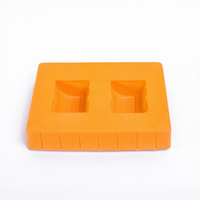 Plateau en PVC floqué personnalisé pour emballage sous blister de cosmétiques et soins de la peau, plaque blister coulissante, bols en plastique