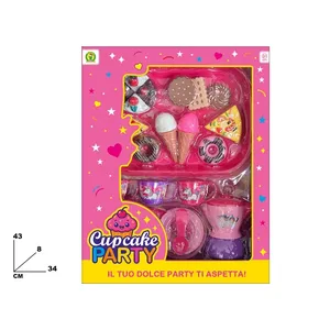Ensemble de jouets en plastique pour fête de cupcakes 43x34x8 cm pour filles, cuisine de jeu amusante - Product Image 2