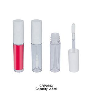 Mini flacon transparent en plastique de 3 ml pour brillant à lèvres avec bouchon à vis, tube cosmétique cylindrique pour fard à joues et huile à ongles - Product Image 1