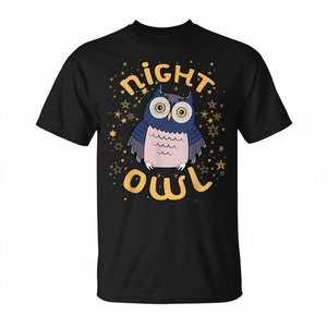 T-shirt Nuit étoilée pour observateurs de chauves-souris nocturnes – Catégorie promotionnelle - Product Image 2