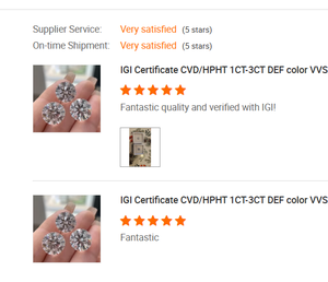 Diamante Cultivado en Laboratorio con Certificado IGI, Precio Bajo, 0.5ct, Corte Redondo, VVS1 VVS2 - Product Image 4