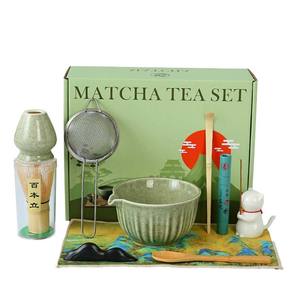 Service à thé en céramique matcha personnalisé 4-10 pièces bol japonais matcha moustache à thé matcha Oem set fouet avec boîte cadeau - Product Image 1