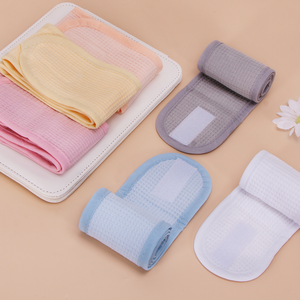 Bandeau de sport et spa en tissu gaufré écologique 65*8 cm avec logo personnalisé, absorbant la transpiration, pour le lavage du visage et la course à pied - Product Image 5