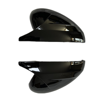 Dongfeng Peugeot 308 Couverture de rétroviseur en fibre de carbone noir brillant personnalisé Bullhorn Type d'adhésif modifié Kit de carrosserie