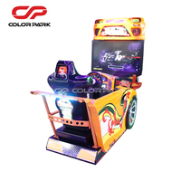 Simulateur multi-jeux Rallye Car Racing Arcade Machine à pièces avec caractéristiques de divertissement pour 3 ans et plus Matériau plastique Prise UE