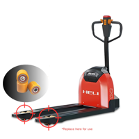 Roue de charge en polyuréthane EP NOBLIFT HELI 80x60mm avec roulement 6204 1.5T pour transpalette électrique, résistante à l'usure